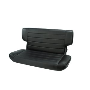 Jeep Wrangler Fold and Tumble Rear Seat - Rugged Ridge - Fold & Tumble - Black Denim - `97-`02